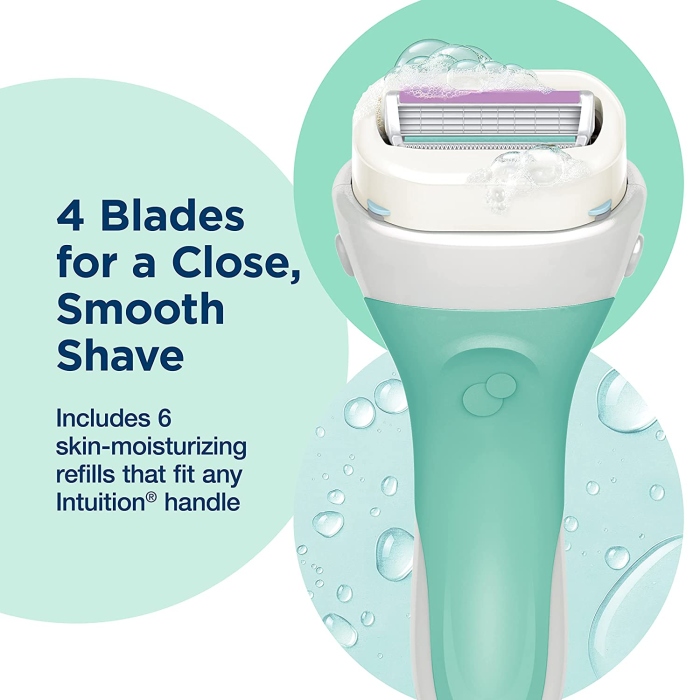 Schick, Intuition, Sensitive Care Organic Aloe 1 Razor & 2 Cartridge 